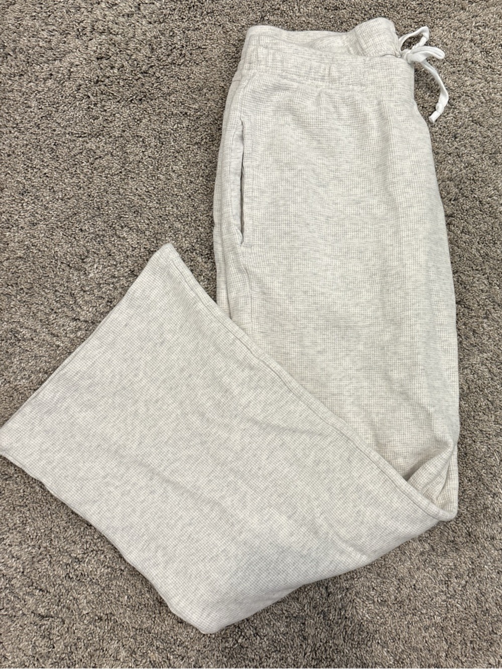 Light gray waffle Pacsun John Galt sweatpants